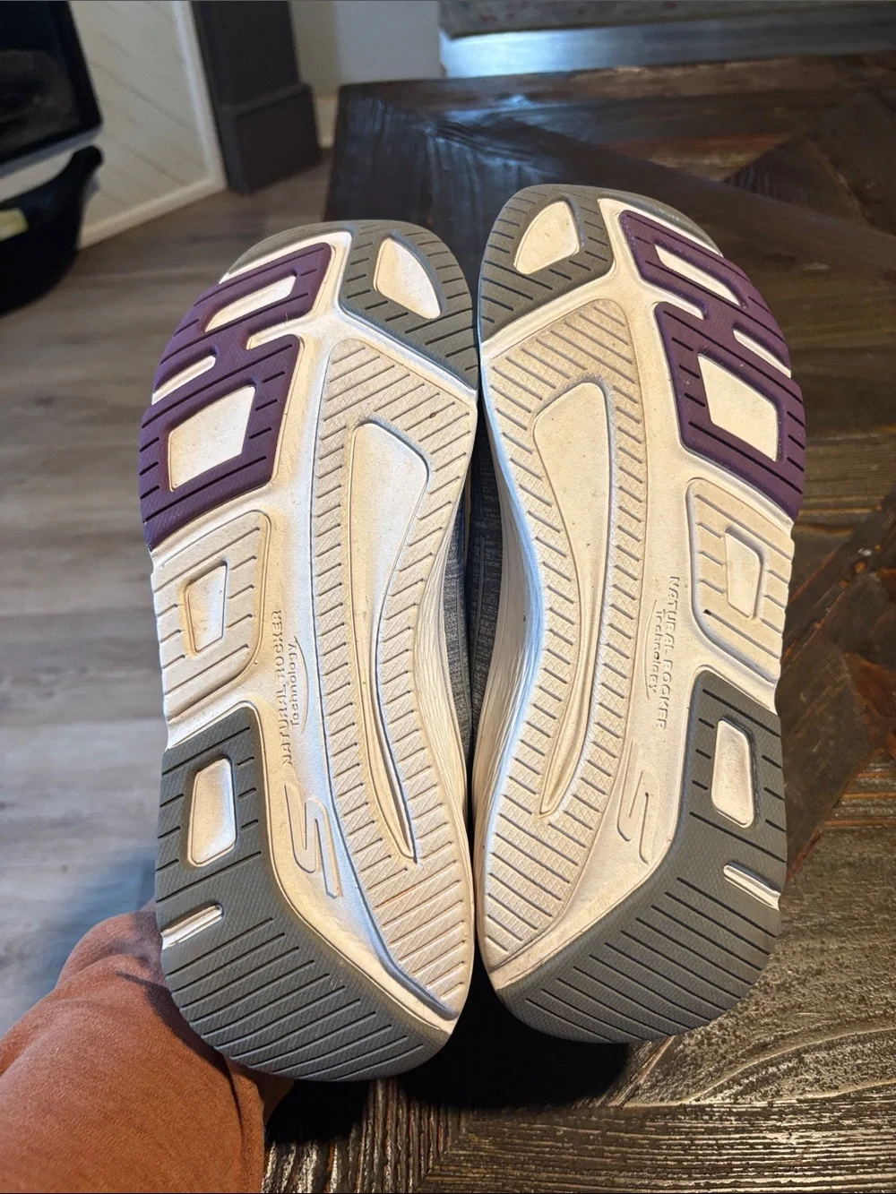 Skechers Light Gray Athletic Sneakers with Lavender Accents-NWOT or Box